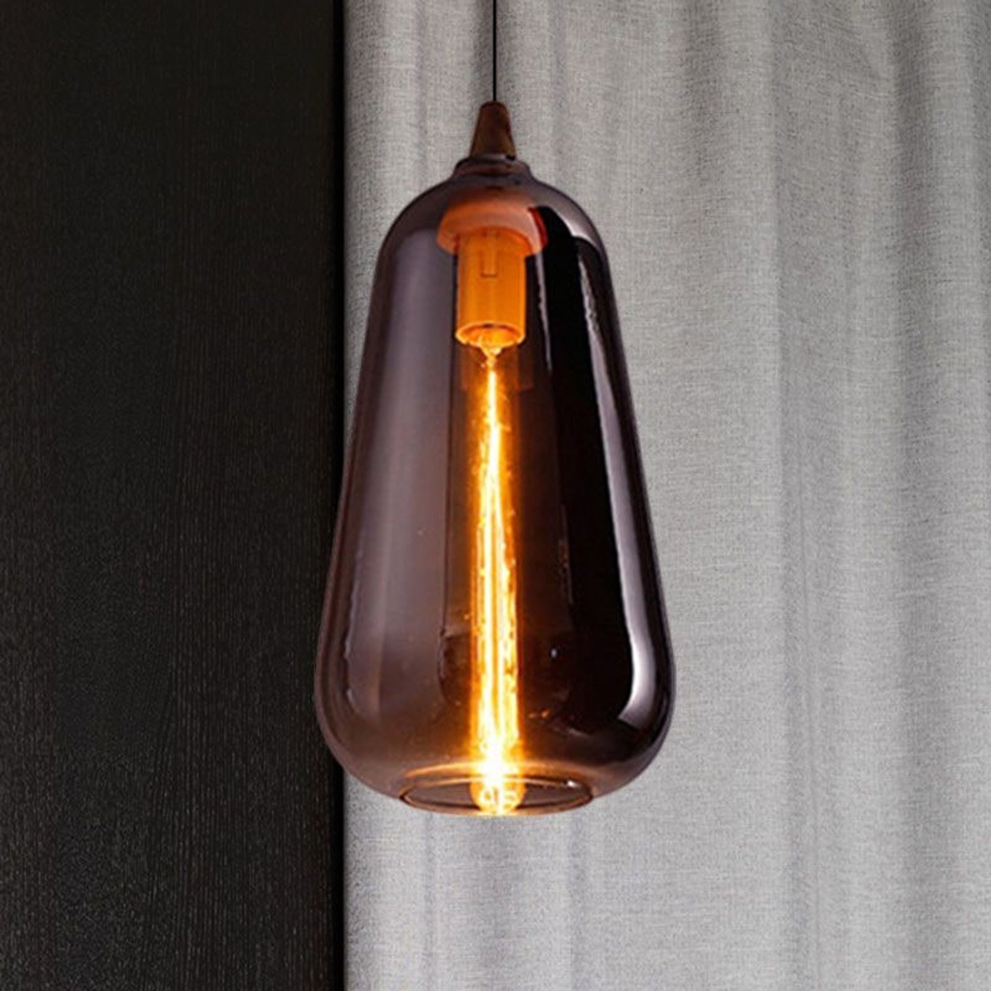 LED Chandeliers Pendant Light Glass Wood Accent Modern Indoor Lighting - Image 11