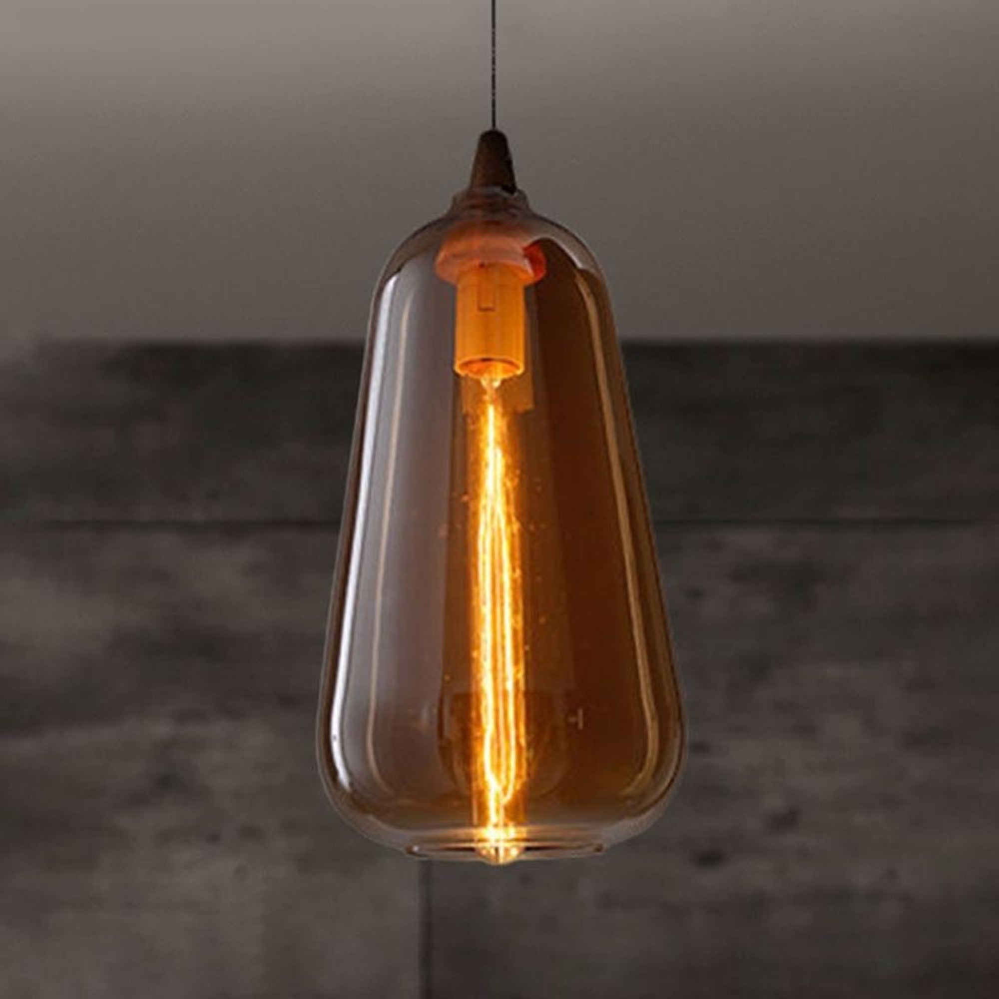 LED Chandeliers Pendant Light Glass Wood Accent Modern Indoor Lighting - Image 13