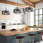 LED Chandeliers Pendant Light Modern Glass Adjustable Height Hand-Blown Ceiling Fixture - Image 10