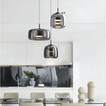 LED Chandeliers Pendant Light Modern Glass Adjustable Height Hand-Blown Ceiling Fixture - Image 11