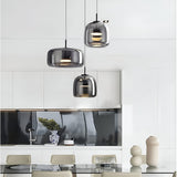 LED Chandeliers Pendant Light Modern Glass Adjustable Height Hand-Blown Ceiling Fixture - Image 11