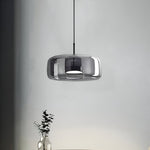 LED Chandeliers Pendant Light Modern Glass Adjustable Height Hand-Blown Ceiling Fixture - Image 14