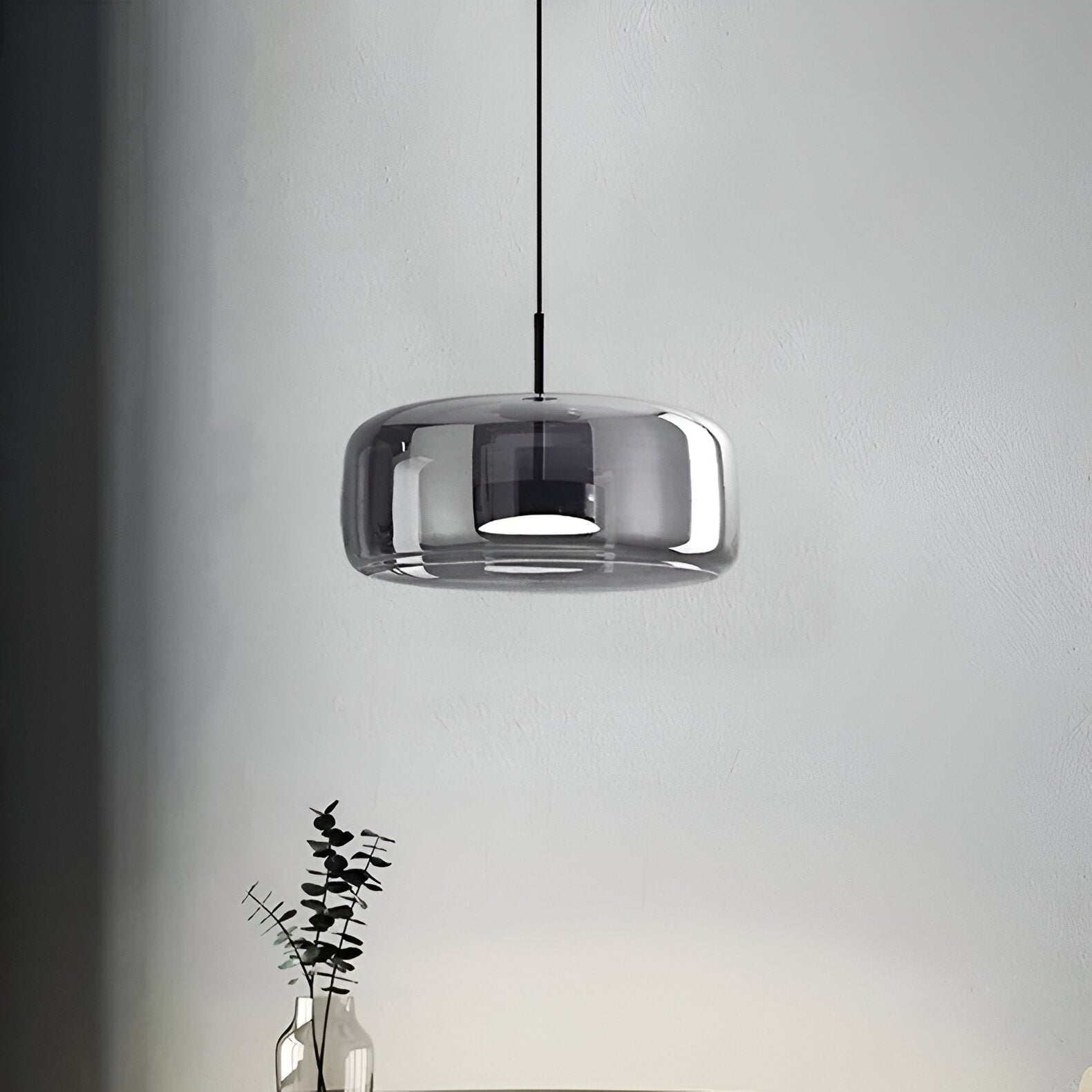 LED Chandeliers Pendant Light Modern Glass Adjustable Height Hand-Blown Ceiling Fixture - Image 14