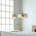LED Chandeliers Pendant Light Modern Glass Adjustable Height Hand-Blown Ceiling Fixture - Image 21