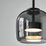 LED Chandeliers Pendant Light Modern Glass Adjustable Height Hand-Blown Ceiling Fixture - Image 26