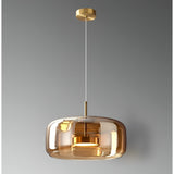 LED Chandeliers Pendant Light Modern Glass Adjustable Height Hand-Blown Ceiling Fixture - Image 5
