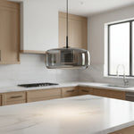 LED Chandeliers Pendant Light Modern Glass Adjustable Height Hand-Blown Ceiling Fixture - Image 33