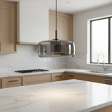 LED Chandeliers Pendant Light Modern Glass Adjustable Height Hand-Blown Ceiling Fixture - Image 33