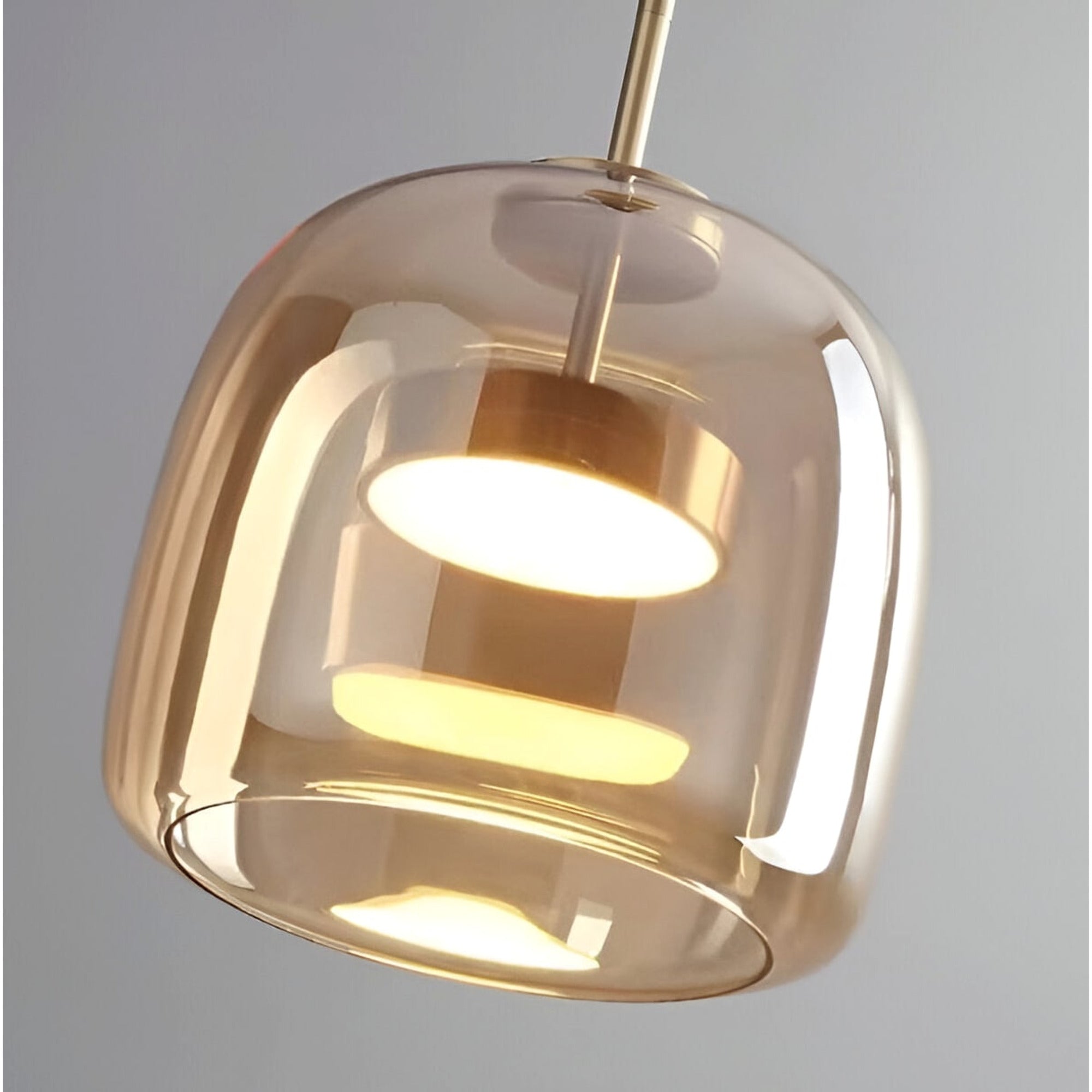 LED Chandeliers Pendant Light Modern Glass Adjustable Height Hand-Blown Ceiling Fixture - Image 35