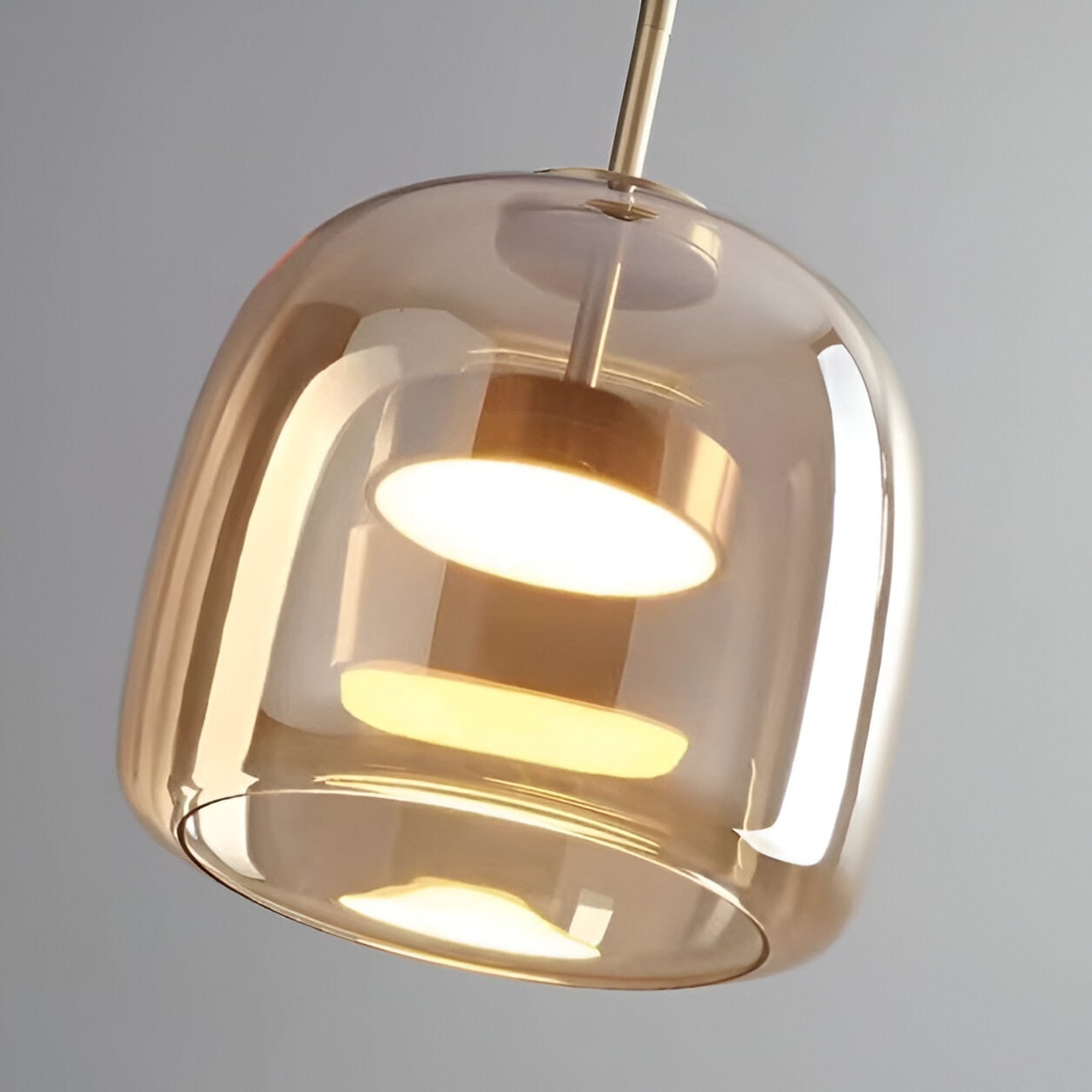 LED Chandeliers Pendant Light Modern Glass Adjustable Height Hand-Blown Ceiling Fixture - Image 28