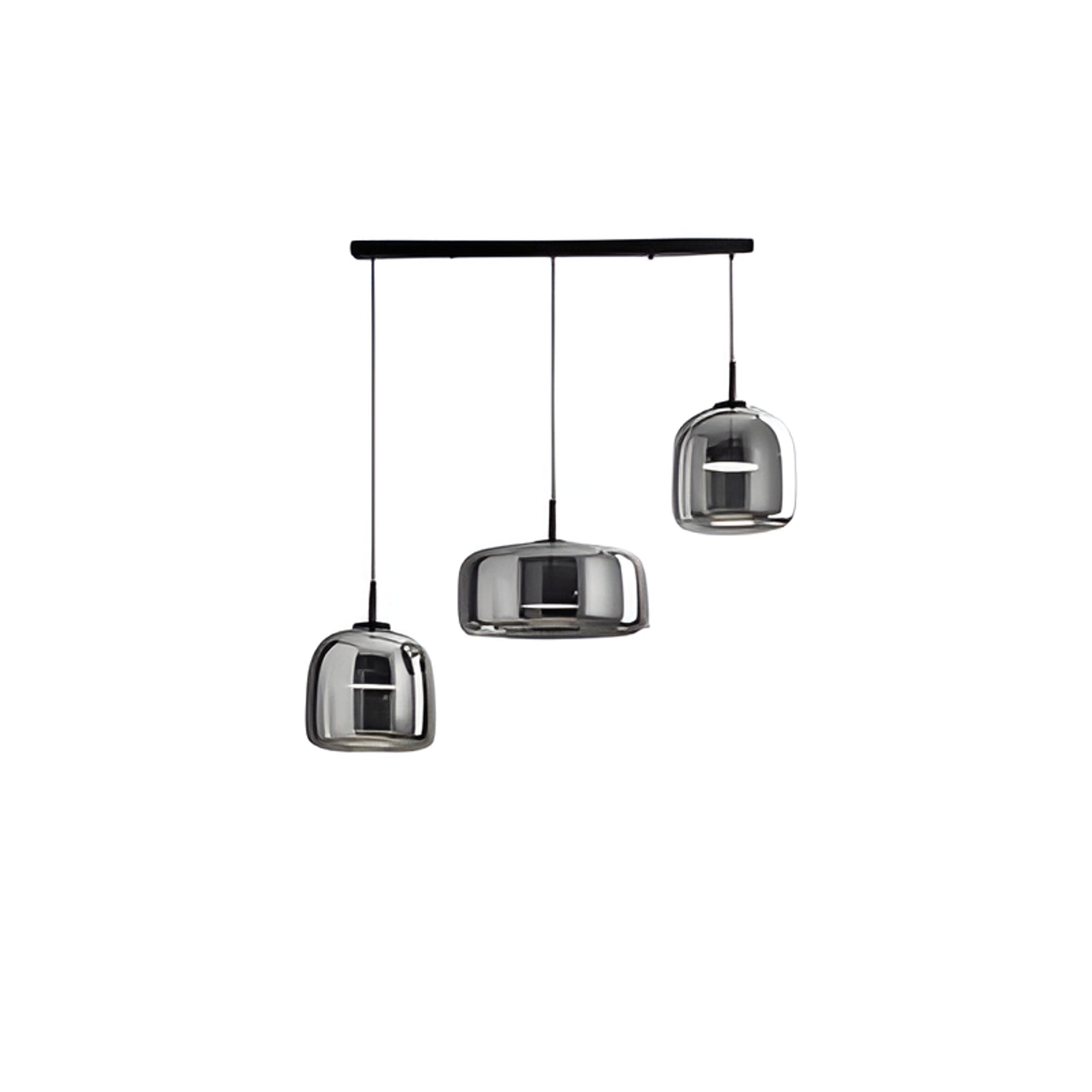 LED Chandeliers Pendant Light Modern Glass Adjustable Height Hand-Blown Ceiling Fixture - Image 30