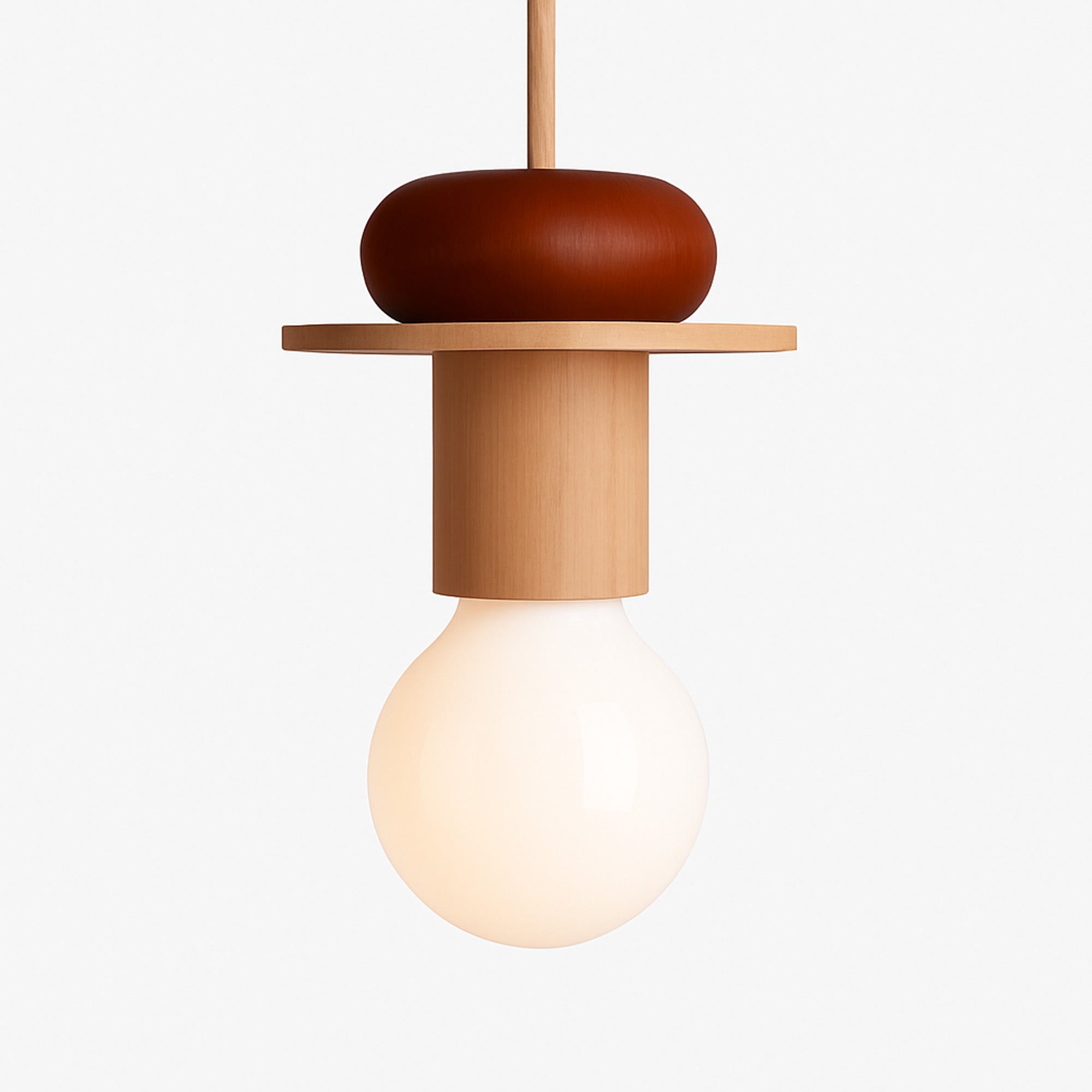 LED Chandeliers Pendant Light Nordic Wooden Design Warm White Lighting For Bedroom - Image 11