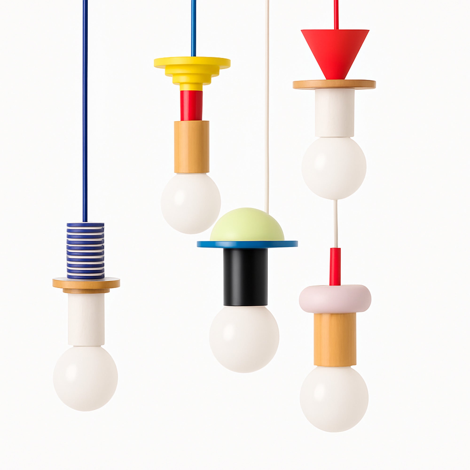 LED Chandeliers Pendant Light Nordic Wooden Design Warm White Lighting For Bedroom - Image 5