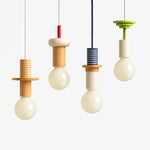 LED Chandeliers Pendant Light Nordic Wooden Design Warm White Lighting For Bedroom - Image 4