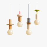 LED Chandeliers Pendant Light Nordic Wooden Design Warm White Lighting For Bedroom - Image 1