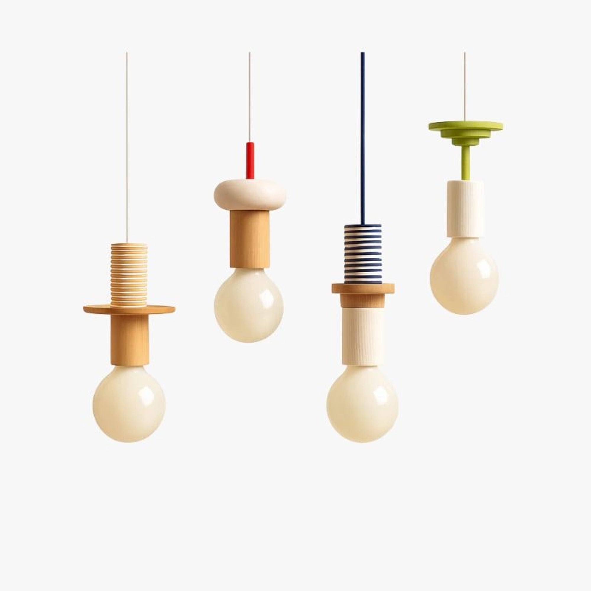 LED Chandeliers Pendant Light Nordic Wooden Design Warm White Lighting For Bedroom - Image 1