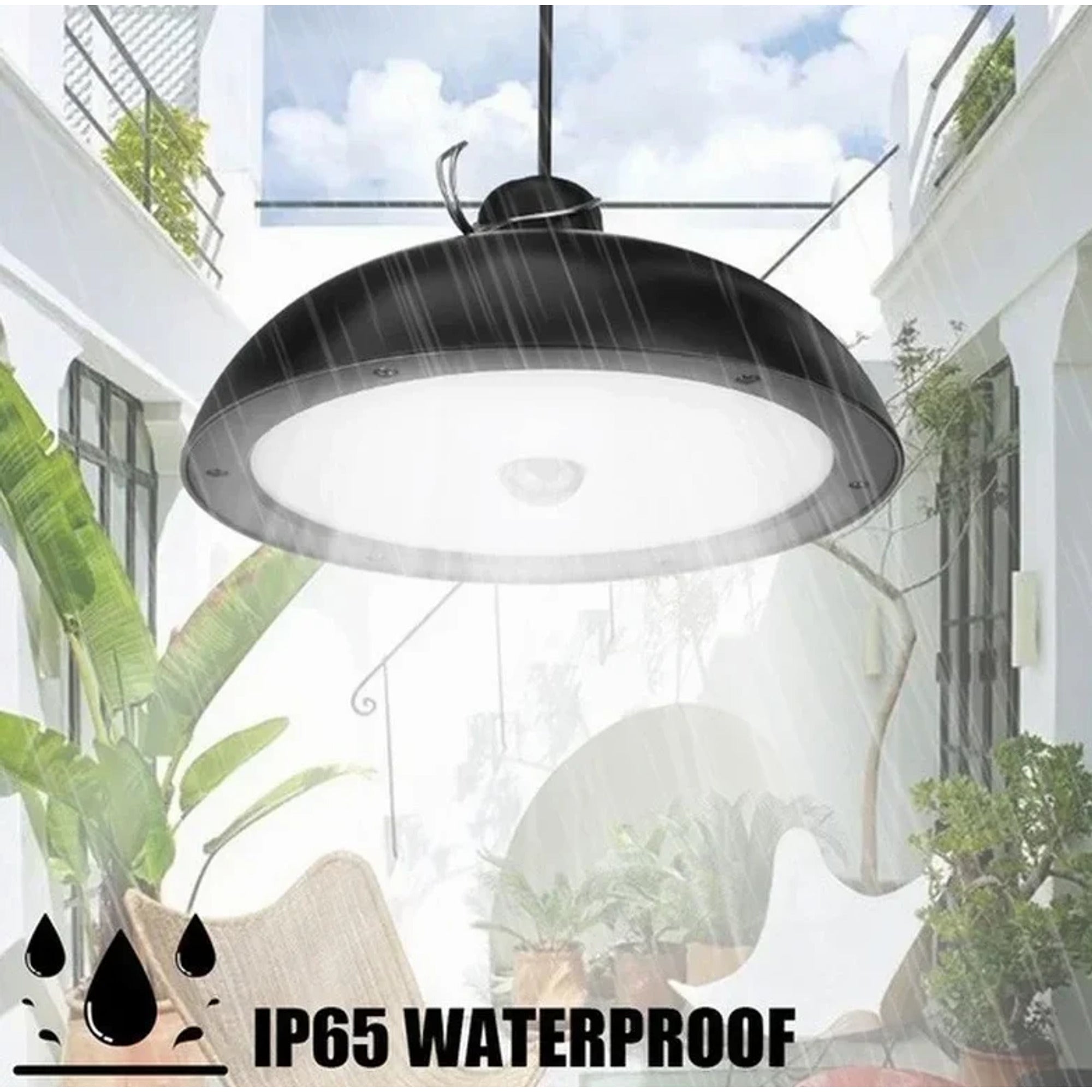 LED Chandeliers Solar Pendant Light Hanging Outdoor Powered For Garden - Image 15