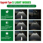 LED Chandeliers Solar Pendant Light Hanging Outdoor Powered For Garden - Image 7