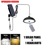 LED Chandeliers Solar Pendant Light Hanging Outdoor Powered For Garden - Image 3