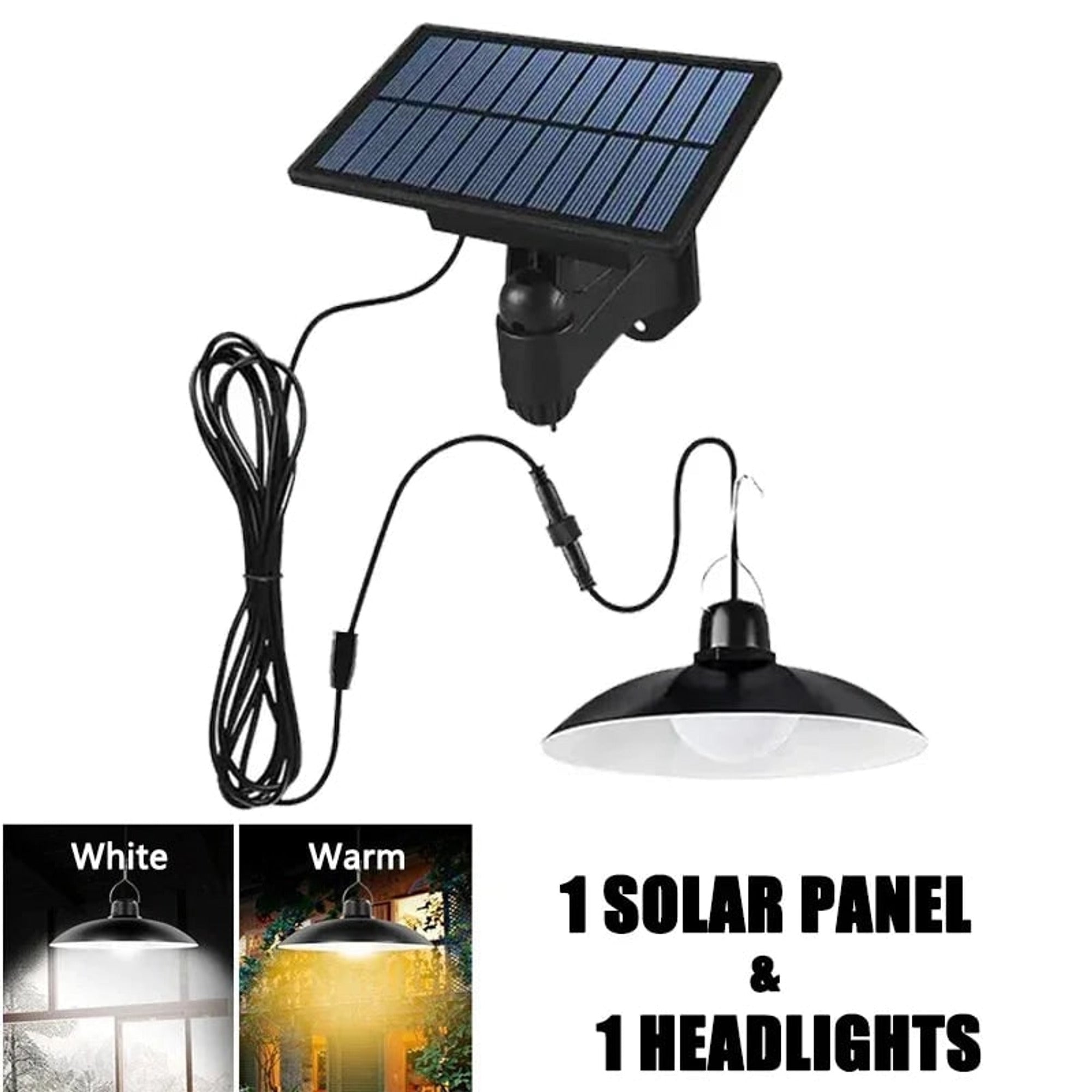 LED Chandeliers Solar Pendant Light Hanging Outdoor Powered For Garden - Image 5