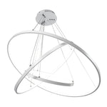 LED Chandeliers Three Ring Modern Ceiling Contemporary White - Image 3