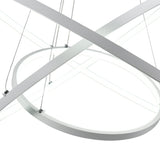 LED Chandeliers Three Ring Modern Ceiling Contemporary White - Image 9