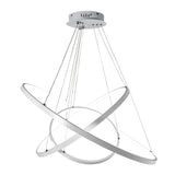 LED Chandeliers Three Ring Modern Ceiling Contemporary White - Image 5