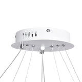 LED Chandeliers Three Ring Modern Ceiling Contemporary White - Image 8
