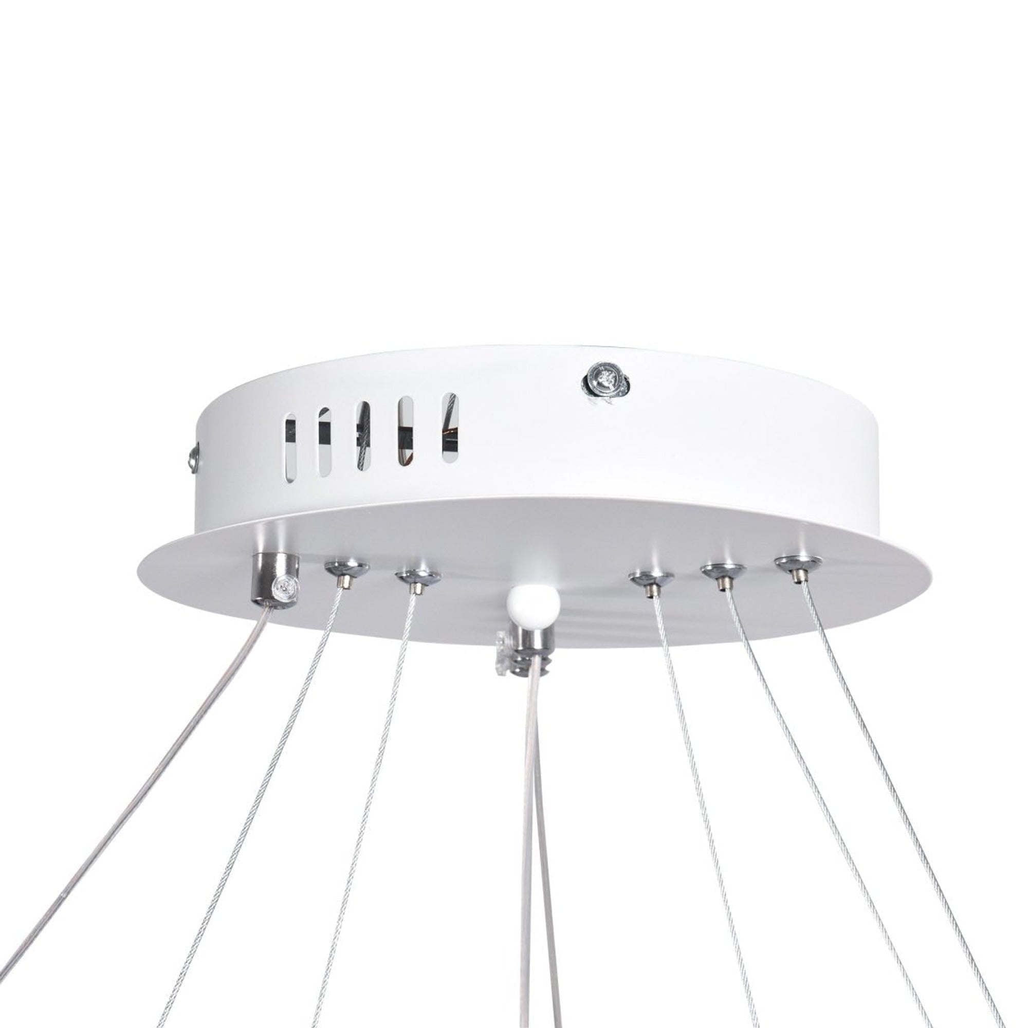 LED Chandeliers Three Ring Modern Ceiling Contemporary White - Image 8