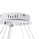 LED Chandeliers Three Ring Modern Ceiling Contemporary White - Image 7