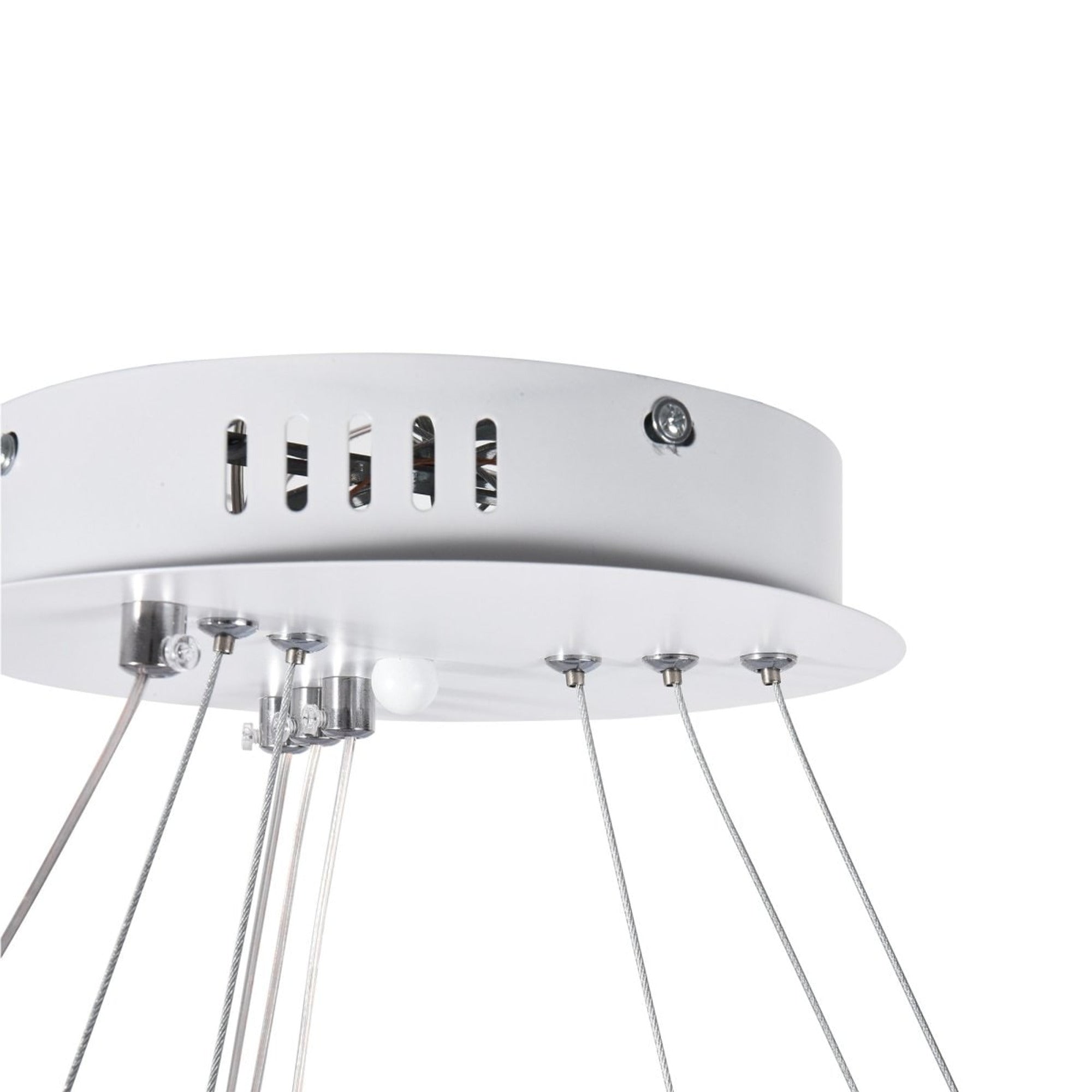 LED Chandeliers Three Ring Modern Ceiling Contemporary White - Image 7
