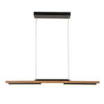 LED Chandeliers Wooden Linear Ceiling Light Modern Pendant Lighting For Kitchen Island - Image 4