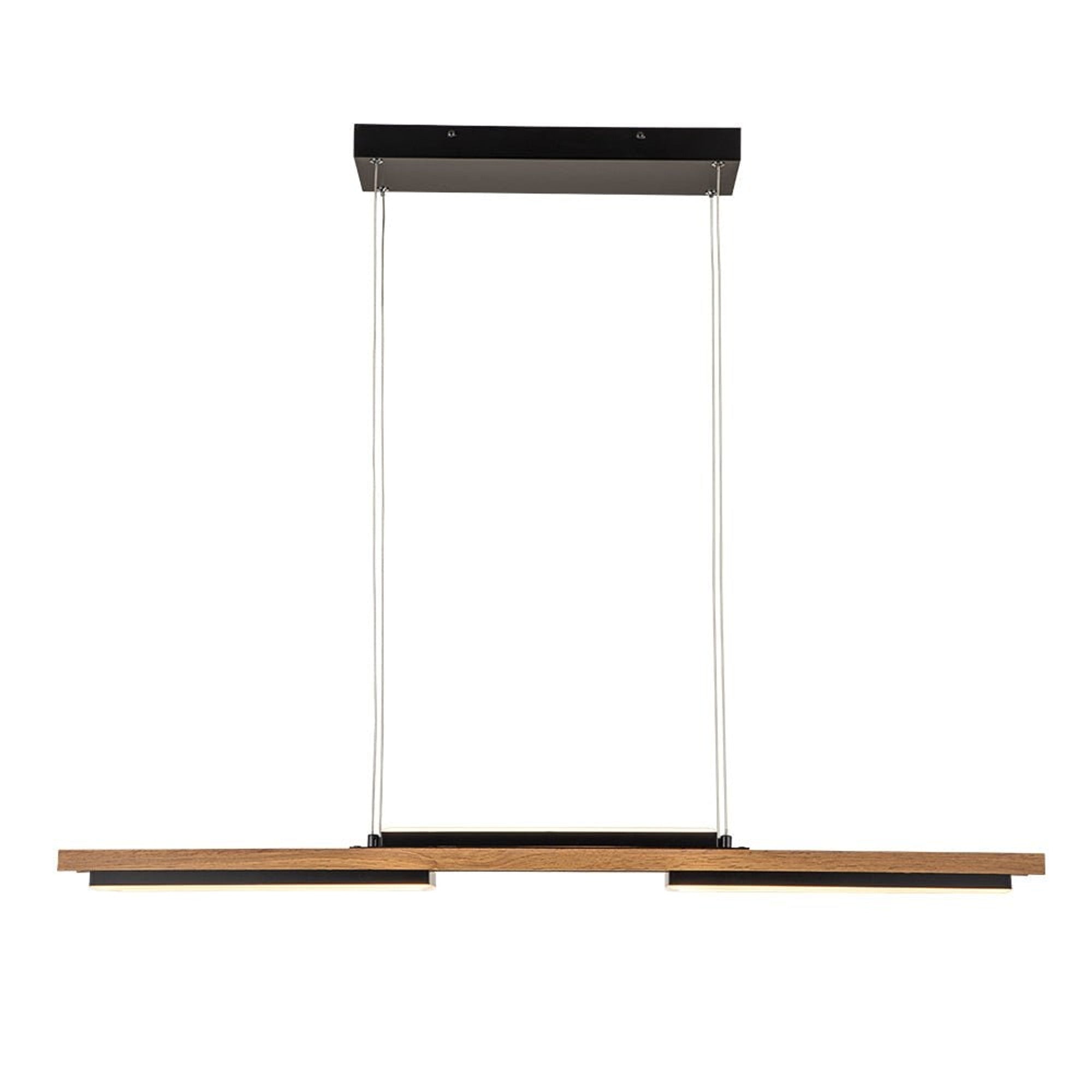 LED Chandeliers Wooden Linear Ceiling Light Modern Pendant Lighting For Kitchen Island - Image 4