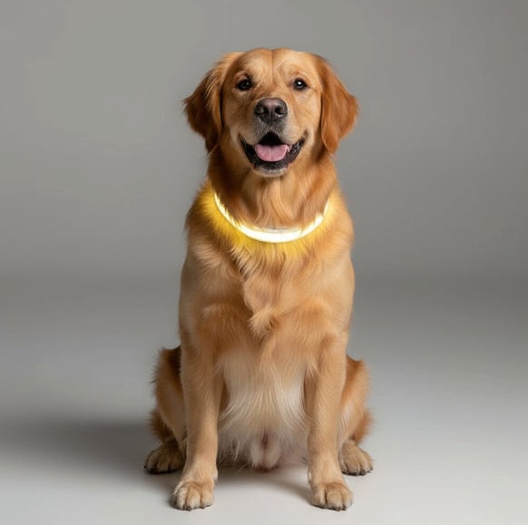LED Dog Leash With USB Rechargeable Battery And Reflective Stitching - Image 9