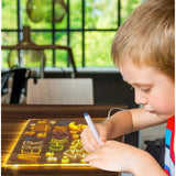 LED Drawing Board For Kids Illuminated Creative Writing Tablet With Reusable Surface - Image 6