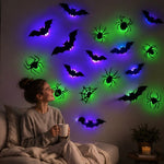 LED Halloween Wall Stickers Glow In The Dark Halloween Decorations For Indoor Outdoor Haunted House Party Decor With Lighted 3D Design - Image 10