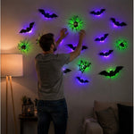 LED Halloween Wall Stickers Glow In The Dark Halloween Decorations For Indoor Outdoor Haunted House Party Decor With Lighted 3D Design - Image 12