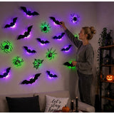 LED Halloween Wall Stickers Glow In The Dark Halloween Decorations For Indoor Outdoor Haunted House Party Decor With Lighted 3D Design - Image 14