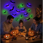 LED Halloween Wall Stickers Glow In The Dark Halloween Decorations For Indoor Outdoor Haunted House Party Decor With Lighted 3D Design - Image 8