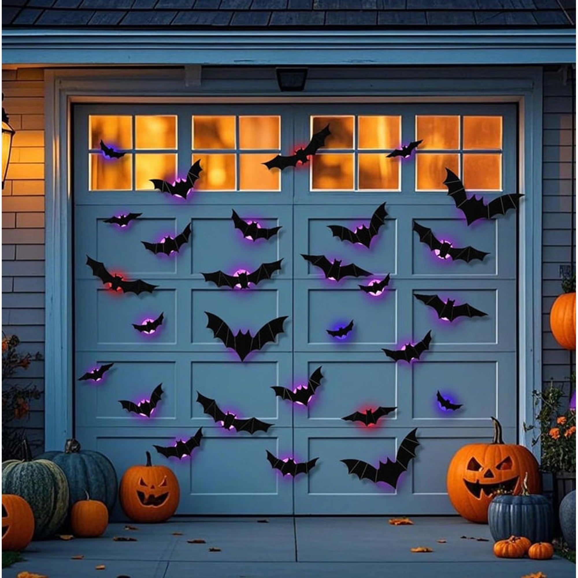 LED Halloween Wall Stickers Glow In The Dark Halloween Decorations For Indoor Outdoor Haunted House Party Decor With Lighted 3D Design - Image 15