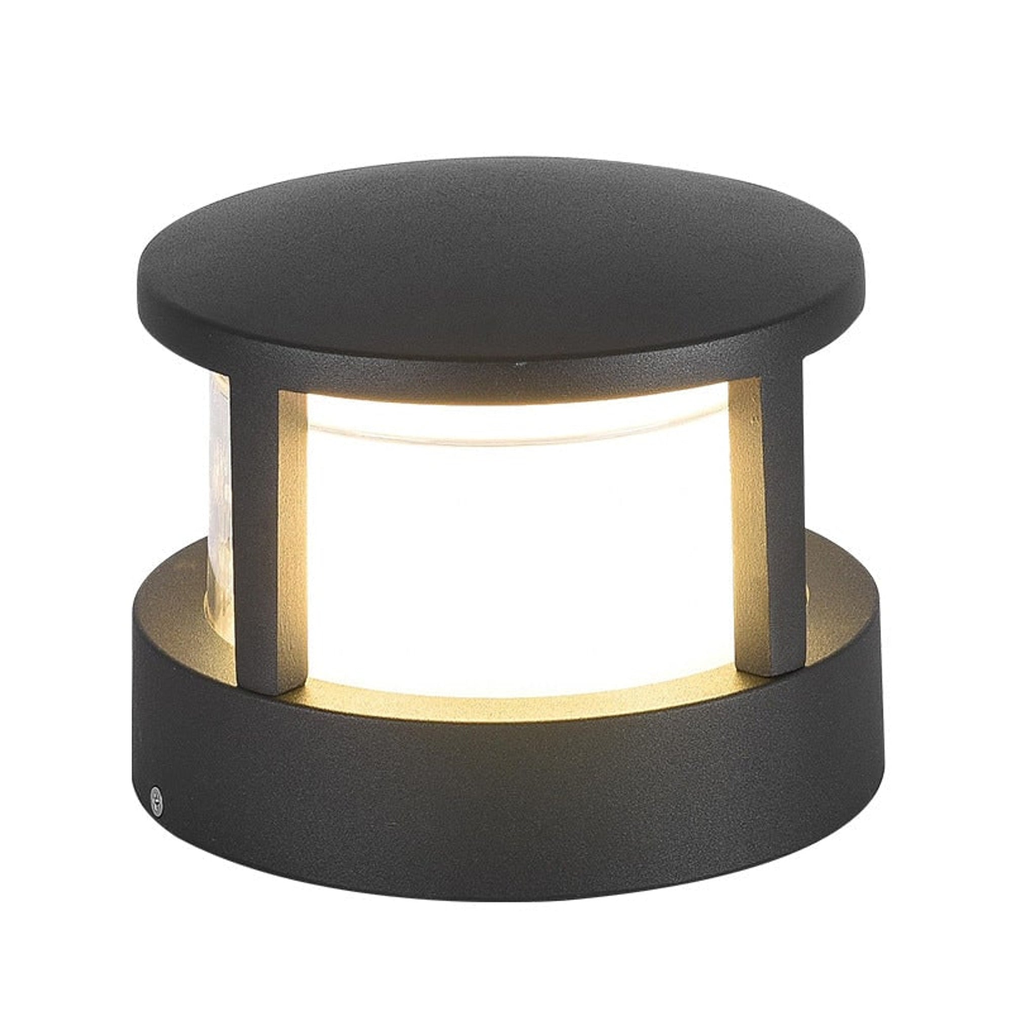 LED Outdoor Black Cylindrical Glass Ground-mounted Fixture - Image 17