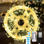 LED String Lights Outdoor Indoor Remote Dimmable Warm White Waterproof - Image 1
