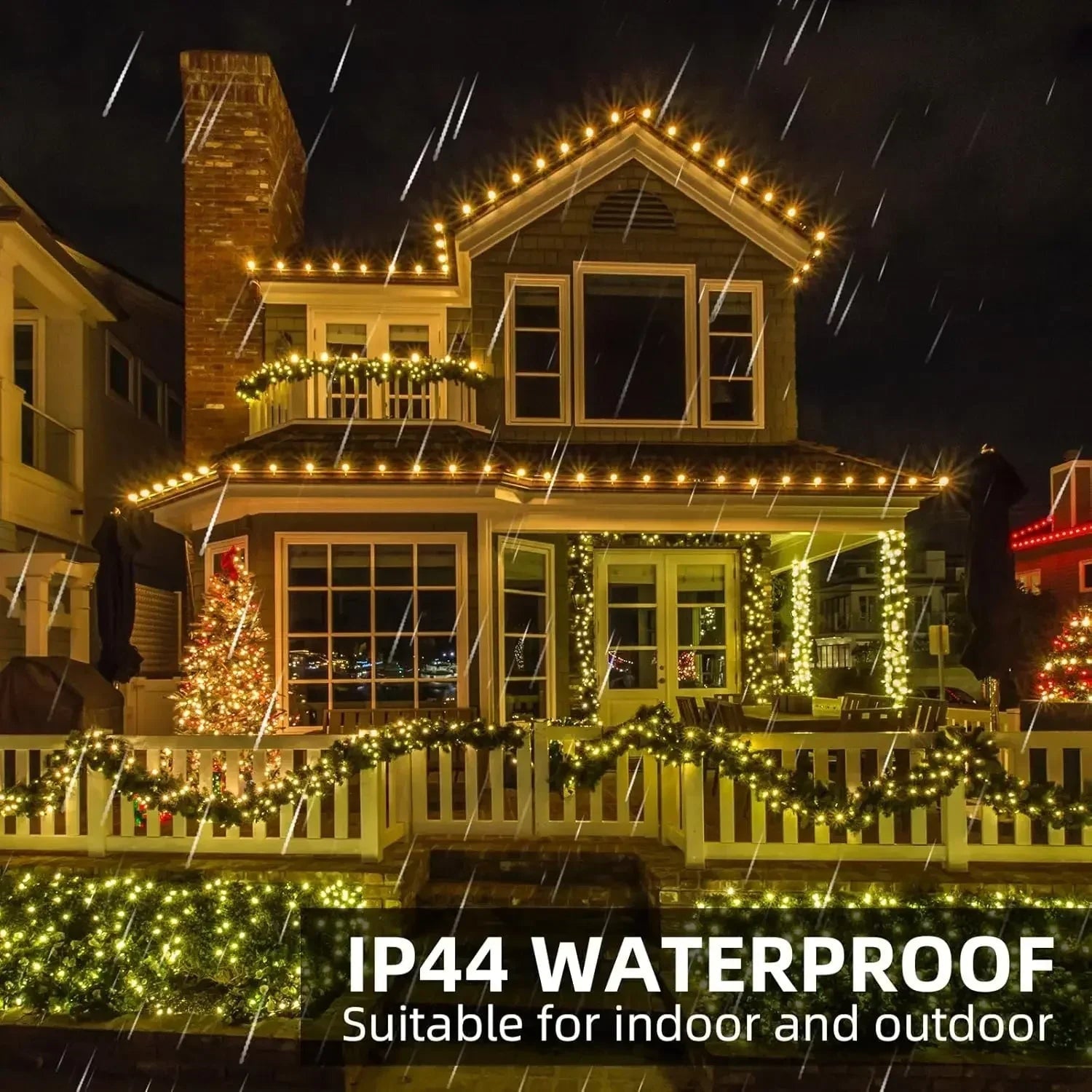 LED String Lights Outdoor Indoor Remote Dimmable Warm White Waterproof - Image 4