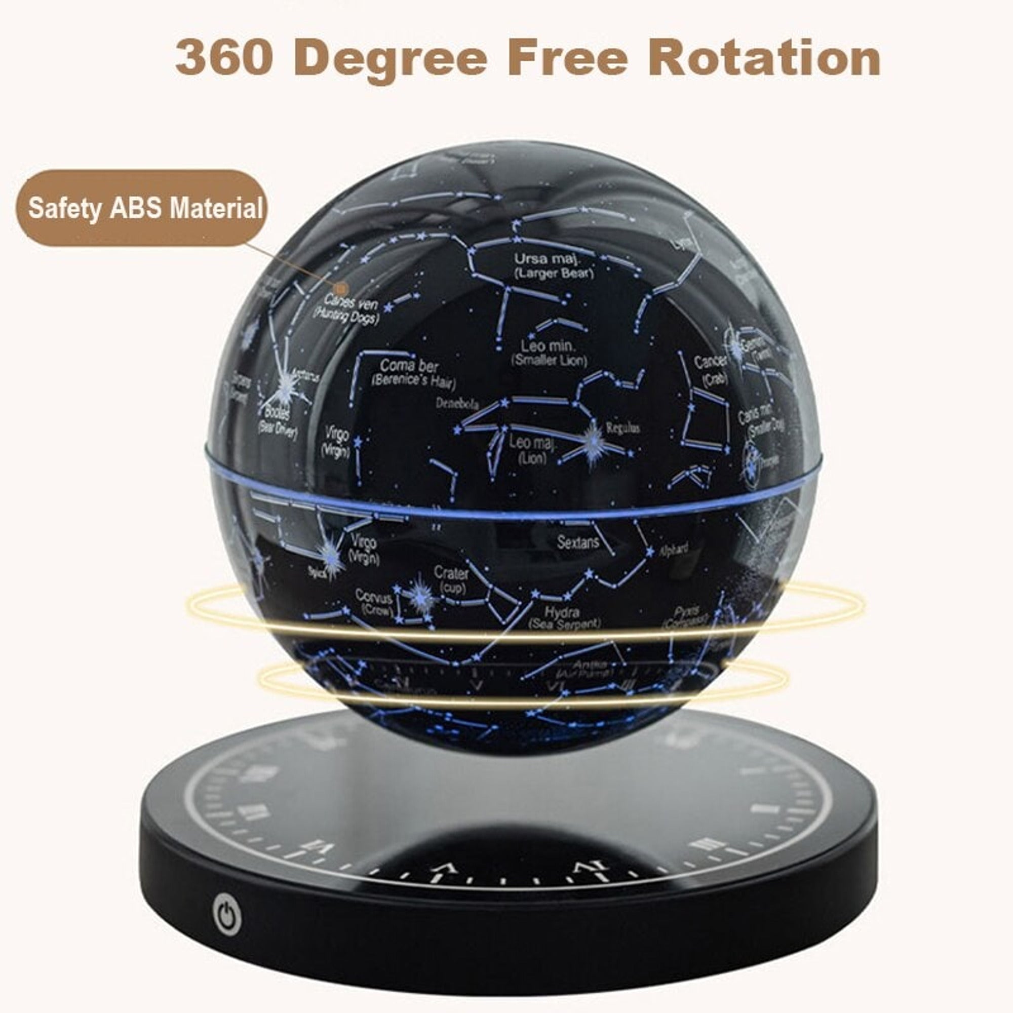 Levitating Globe Lamp With Floating Star Map And Colour Changing LED - Image 5