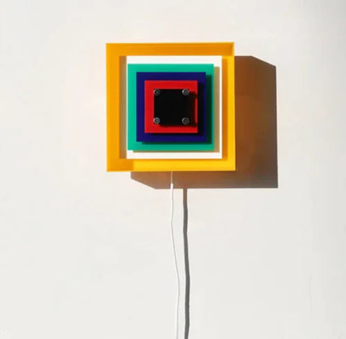 Memphis Bauhaus Square Wall Sconce LED 1-Light Lasson Living