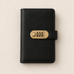 Lockable A6 Savings Notebook With Combination Lock Croc-Embossed Leather - Image 9