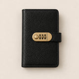 Lockable A6 Savings Notebook With Combination Lock Croc-Embossed Leather - Image 9