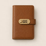 Lockable A6 Savings Notebook With Combination Lock Croc-Embossed Leather - Image 12