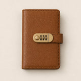 Lockable A6 Savings Notebook With Combination Lock Croc-Embossed Leather - Image 12