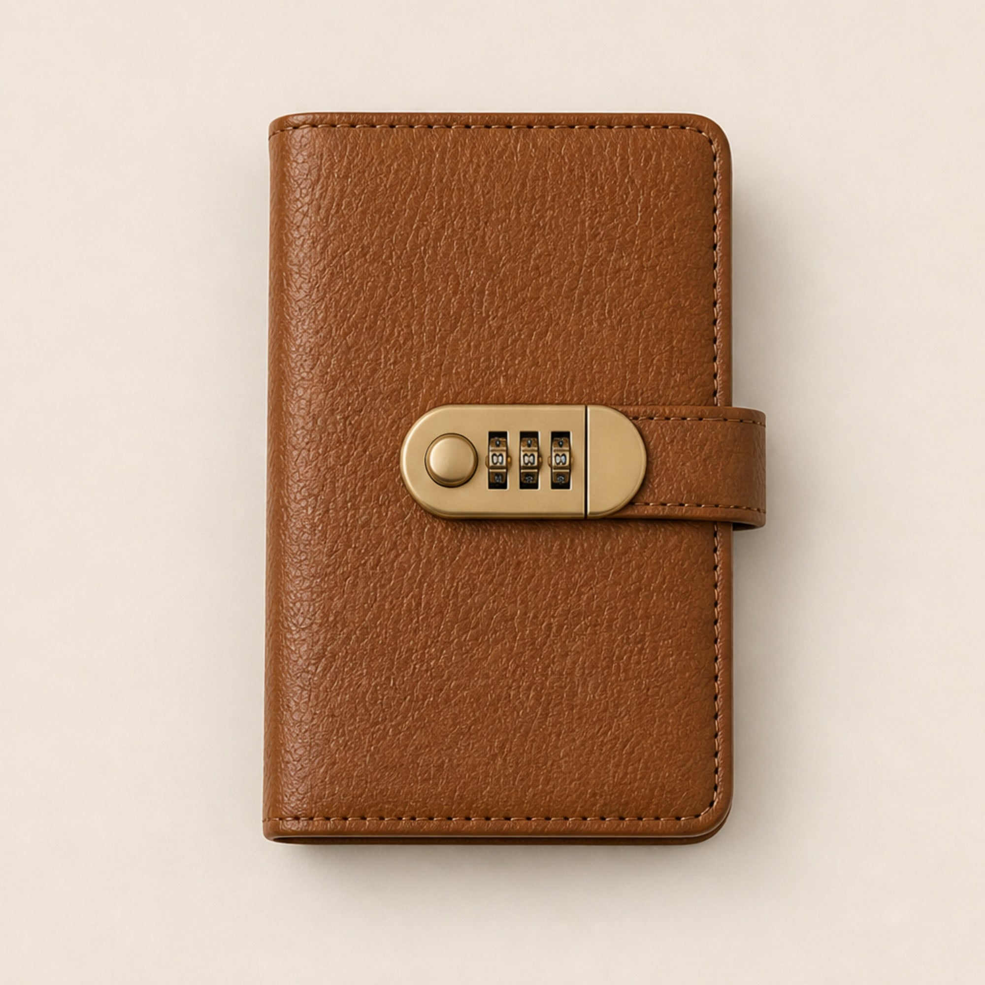 Lockable A6 Savings Notebook With Combination Lock Croc-Embossed Leather - Image 12